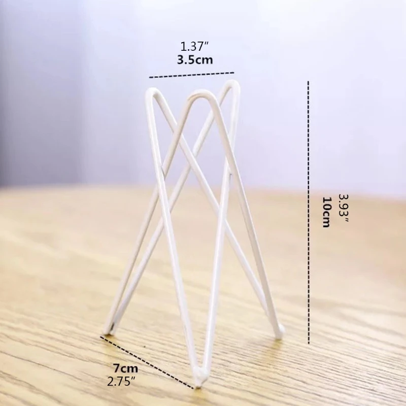 Plant Stand 1 Pcs Air Plant Holder Metal Flower Pot Stand Geometric Iron Tillandsia Display Art