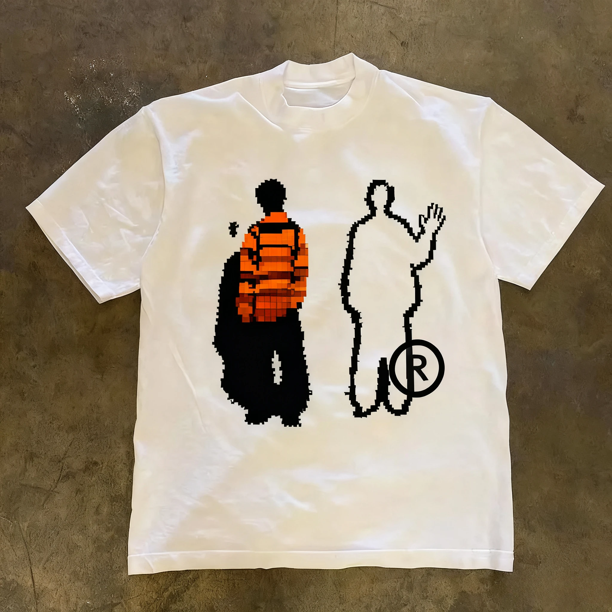 Y2K Men's T-shirt, Women's High-quality Cotton Retro Style Printed Casual Loose Streetwear, Cool Men's T-shirt, O-neck Top 1