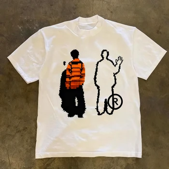 Y2K Men's T-shirt, Women's High-quality Cotton Retro Style Printed Casual Loose Streetwear, Cool Men's T-shirt, O-neck Top 1