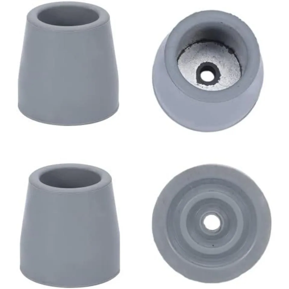 Heavy Duty Rubber Walker Tips Replacement Set of Four