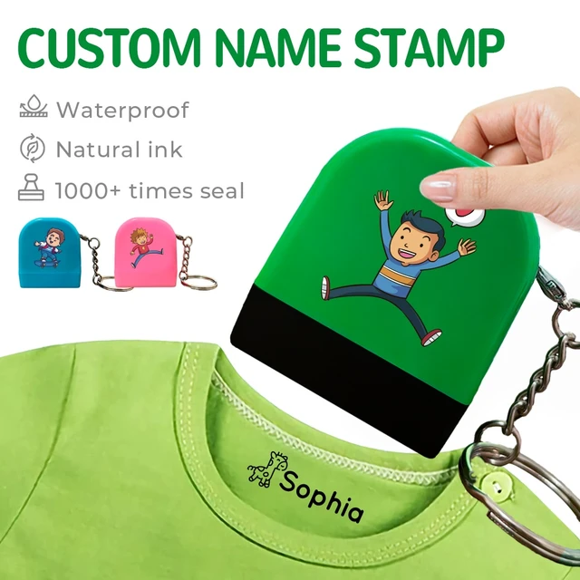 Children Name Stamp, Clothing Stamp for Kids Clothes, Customized Name Stamp  - AliExpress