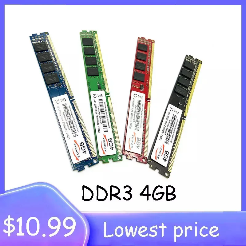 Оперативная память DDR3 4 Гб 1600 1333 МГц для настольного компьютера 240pin 4G модуль DIMM Ram |