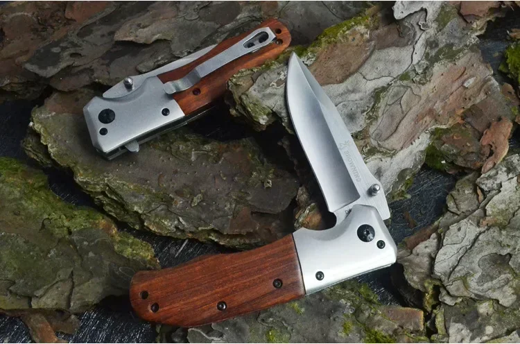 Description Picture 2 of itemDA51 Steel Folding Pocket Knife for Men High Hardness Self Defense Military Tactical Outdoor Survival Pocket Knives for Hunting