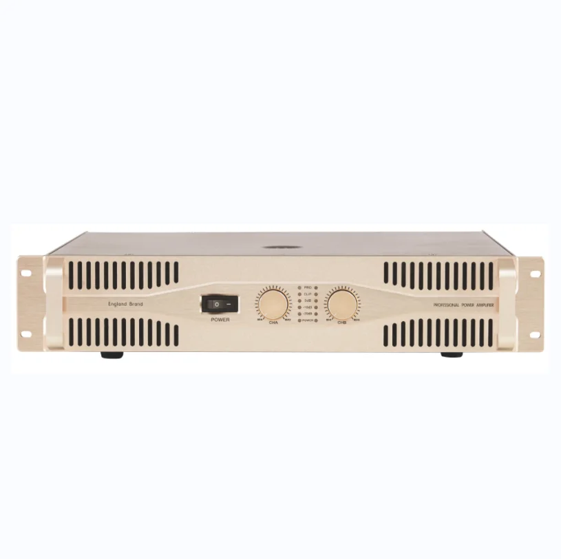 2U Golden Power 1000W*2 Commercial Multi-Input Mixing Amplifier Professional Power Amplifier
