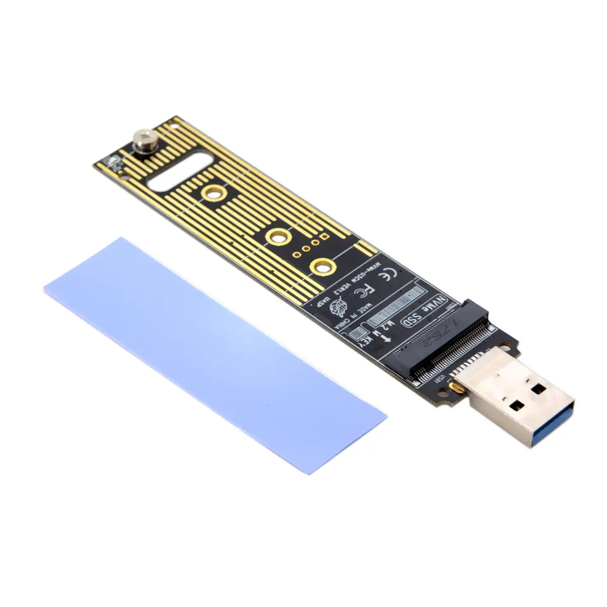 

CY CYSM USB 3,0 к NVME M-key M.2 NGFF SSD Внешний конвейер PCBA адаптер с флэш-накопителем черный цвет