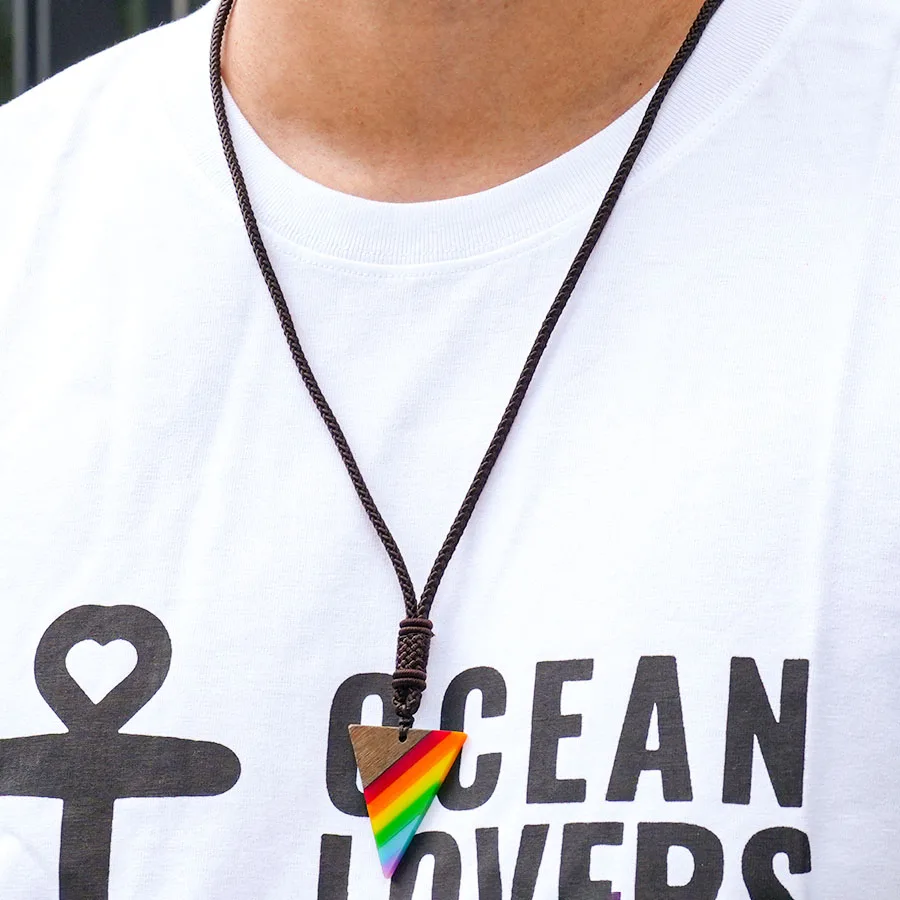 Handmade Wooden Braided Necklace For Men Women