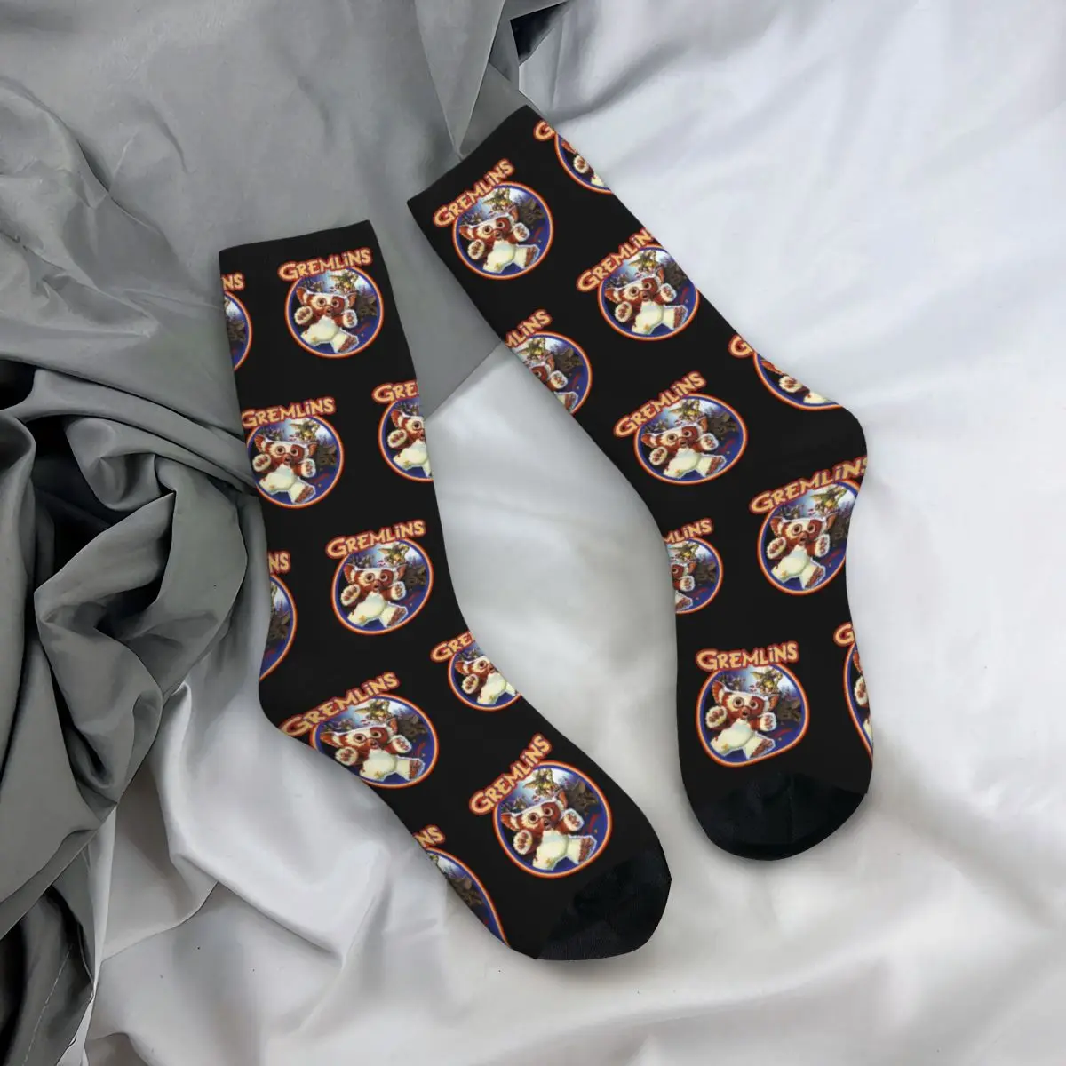Running Gremlins Cast Midnight Art Socks Men'S Casual Horror Gizmo Movie Socks High Quality Spring Autumn Winter Socks Gifts