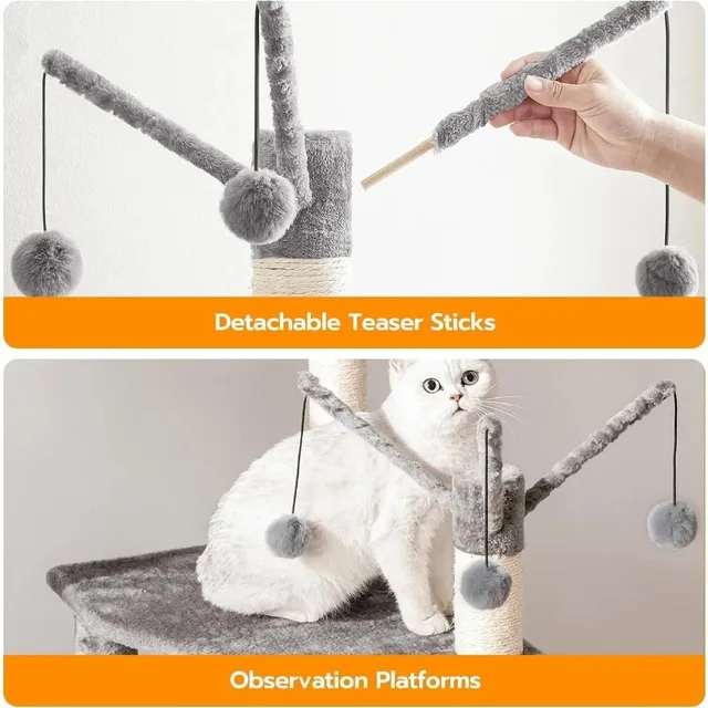 Cat Tree with Litter Box Enclosure 5