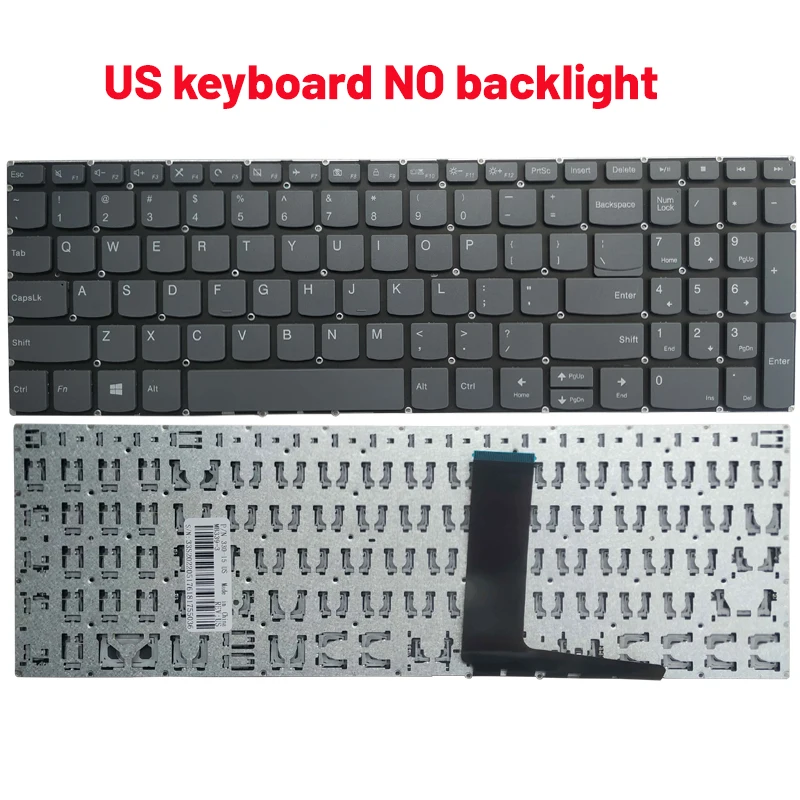 Russo Eua Reino Unido Espanhol Francês Teclado para Laptop Lenovo Ideapad 330s15 330s-15arr 330s-15ast 330s-15ikb 330s-15isk 7000-15 Novo - Imagem 3