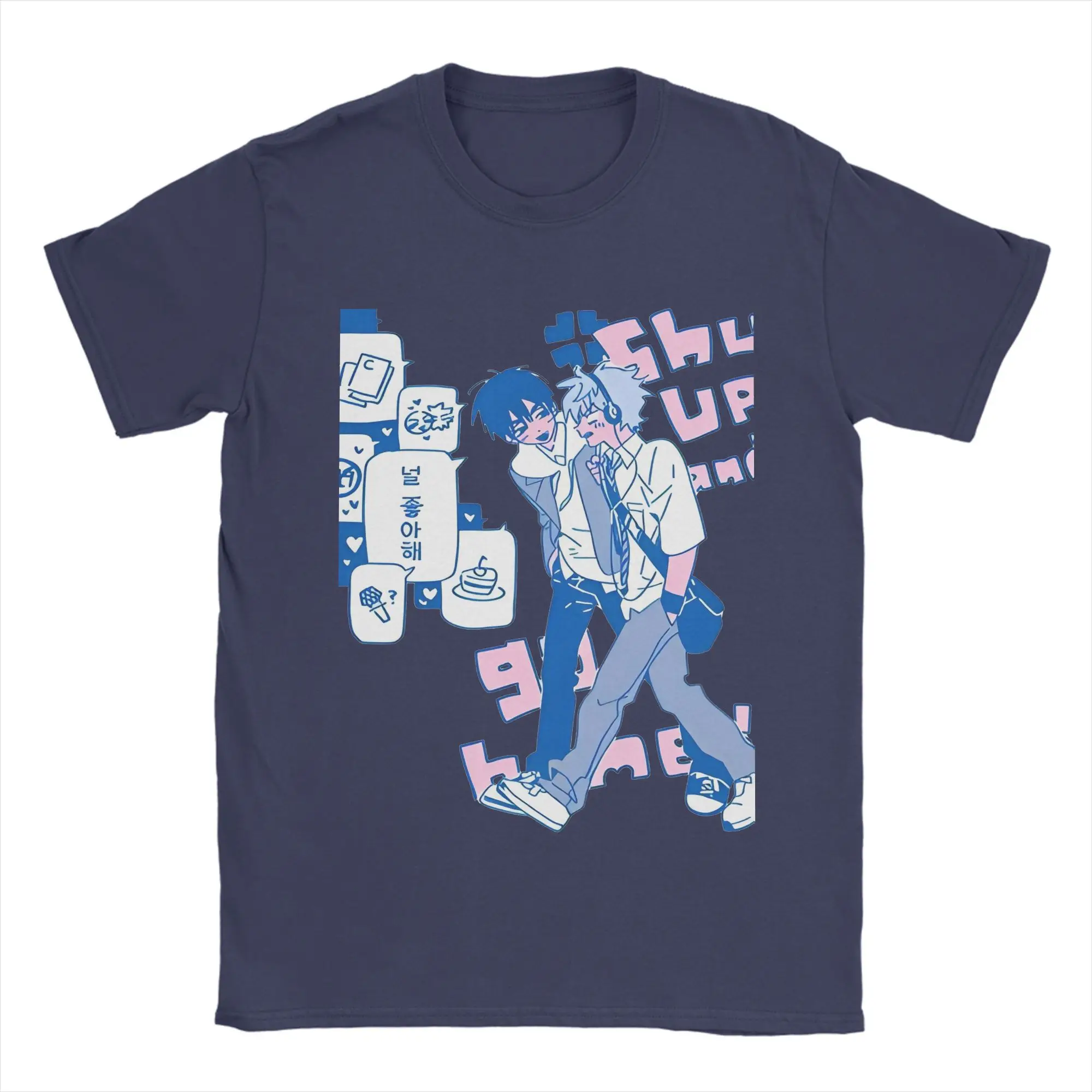 Men's Pure Cotton Vintage Crewneck T-Shirt - Short Sleeve Graphic Tee Gift Idea