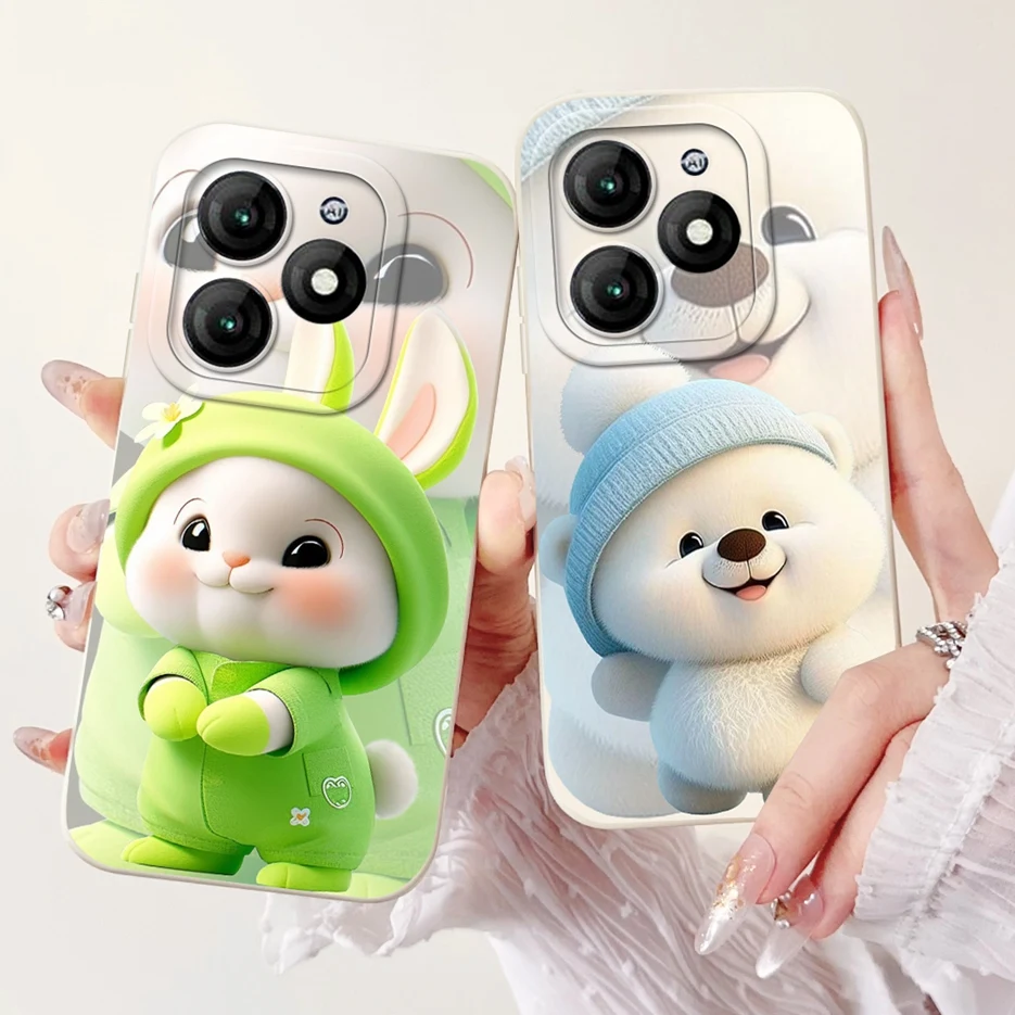 Cute Panda Cartoon Soft Silicone Shockproof Phone Case Cover