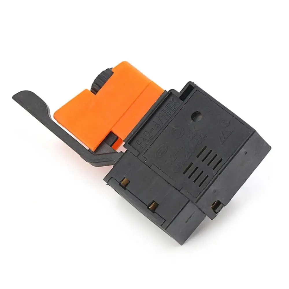 1Pcs Durable Speed Control Electric Drill Trigger Switch Hand Drill Lock On Power Speed Switch Adjustable AC 220V/6A FA2/61BEK
