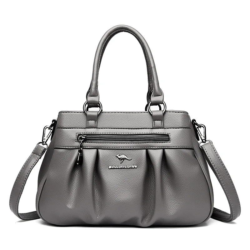 حقيبة جلد نسائية فاخرة 3 طبقات