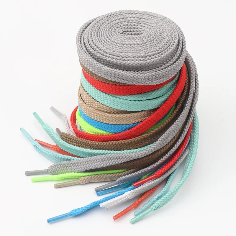 

Colorful Flat Shoelaces for Sneakers White Black Shoelace Fabric Classic Shoe Laces Adults Kids Elastic Laces Shoes Strings Runn