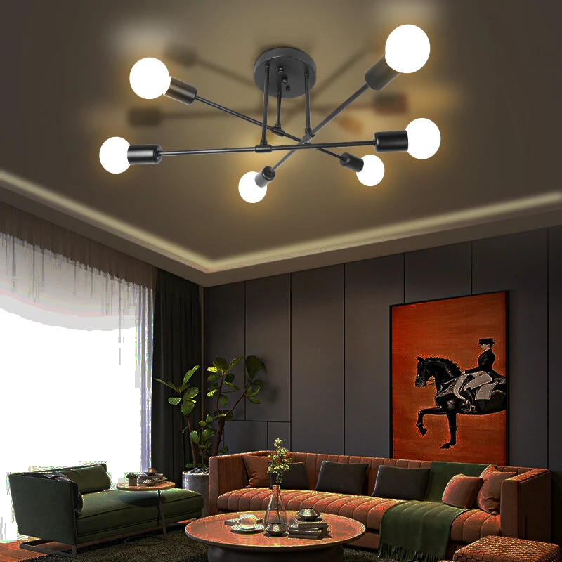 LED Ceiling Hanging Chandelier Lighting Long Position Platfond Lamp Kitchen Dinng Living House Room Pendant Light Home Decor E27