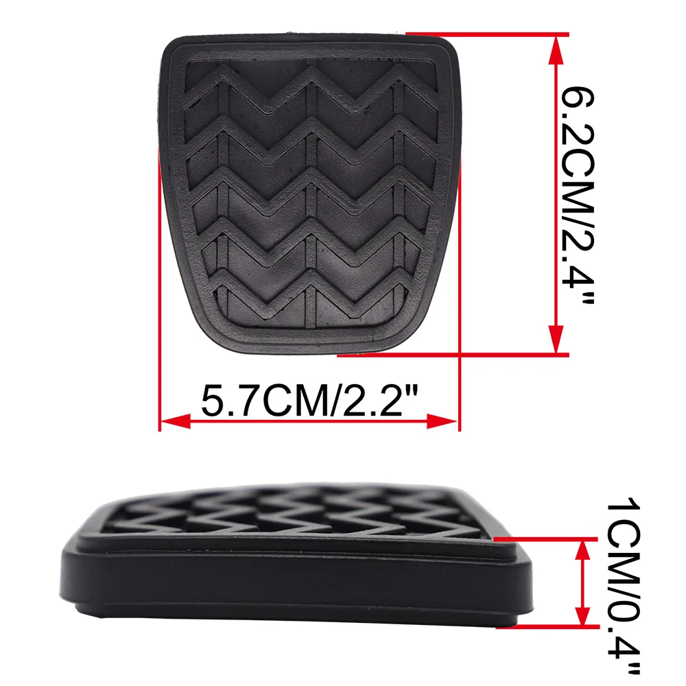 Car Brake Clutch Foot Pedal Pad Cover Replacement for Toyota Platz XP10 Vitz Yaris 2005 2004 2003 2002 2001 2000 Echo