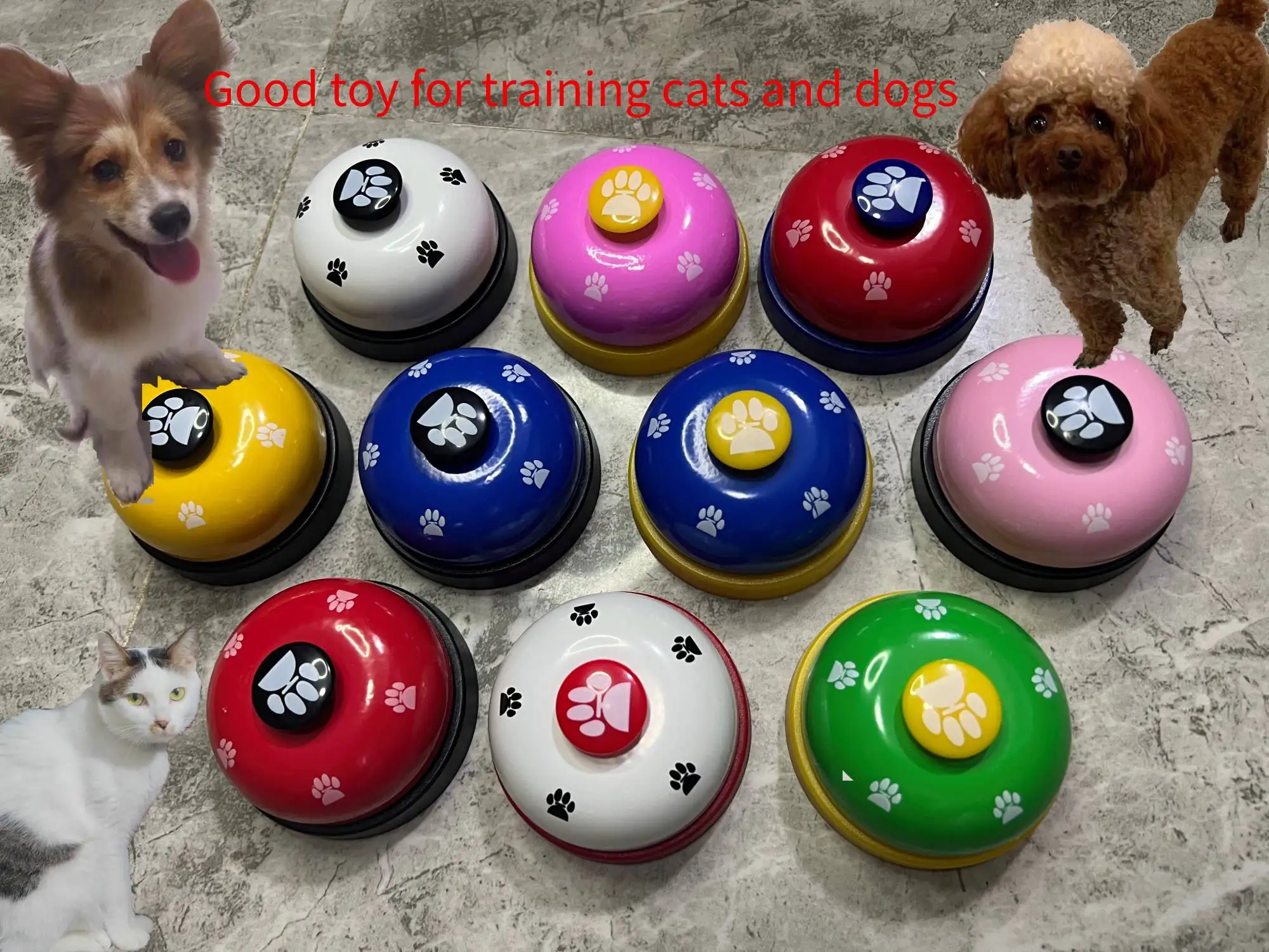 Pet Cats Dogs Training Bells, 1 Pack Metal Bell Dog Training Potty and  Communication Device Dog Interactive Toys