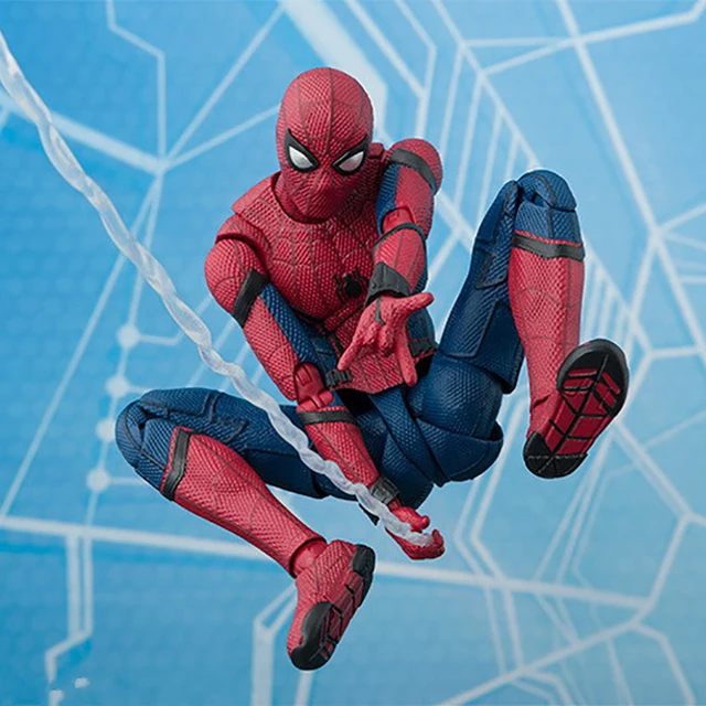 SHF Spider Man Homecoming Spiderman PVC Action Figure Toy Model da  collezione con scatola al minuto - AliExpress