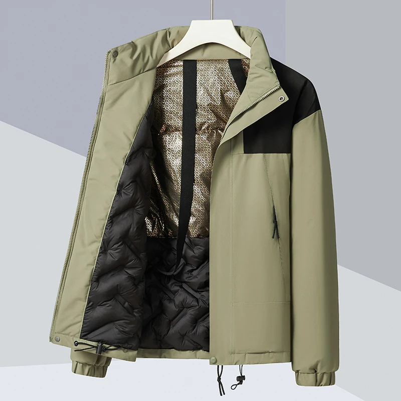 

Winter Thick Warm Jackets Men Cotton Lined Autumn Hiking Tactical Windproof Coat Man And Women Couples Unisex Waterproof Outwear