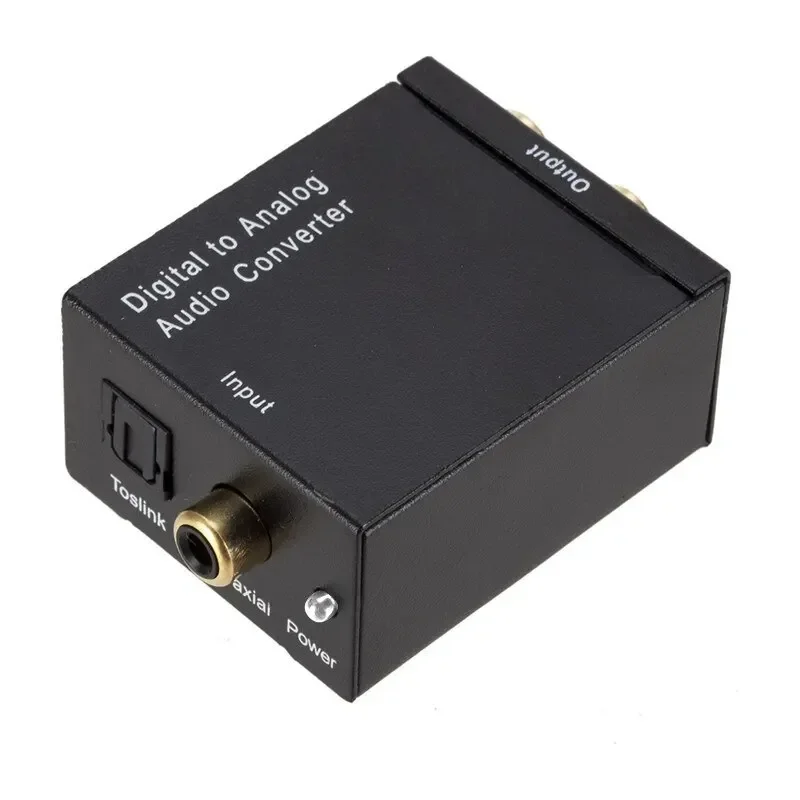 Digital fiber coaxial to Analog Digital to Analog decoding digital analog audio converter