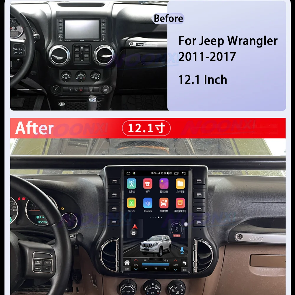 

Tesla Screen Android 12 Car Radio Stereo For Jeep Wrangler 3 JK 2011-2017 Car Multimedia Player GPS Navigation Carplay Head Unit