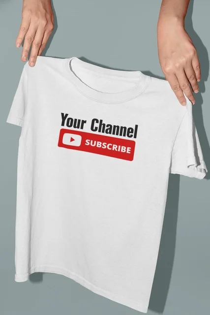 Subscribe YouTube T-Shirt Video Channel Personalized Name shirt - AliExpress