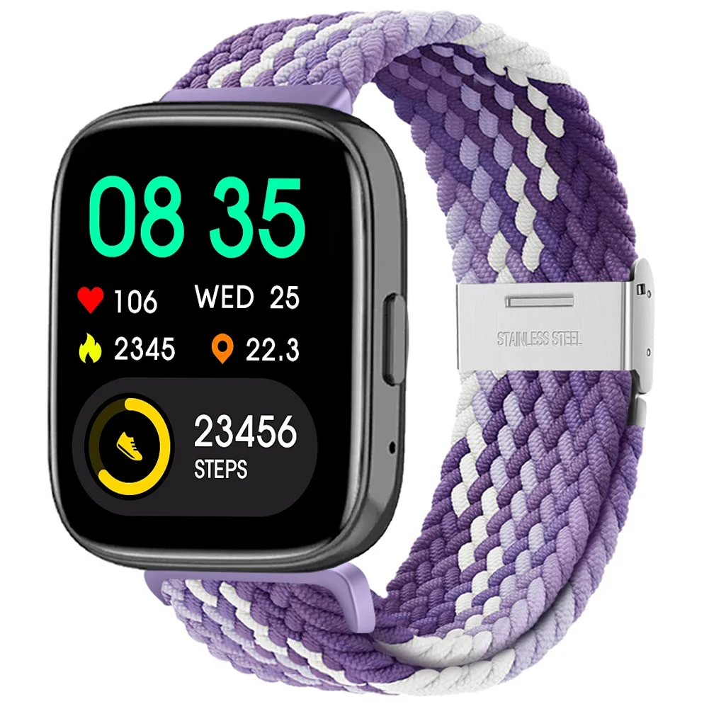 Nylon Braided Solo Loop Elastic Weave Bracelet Wristband Strap