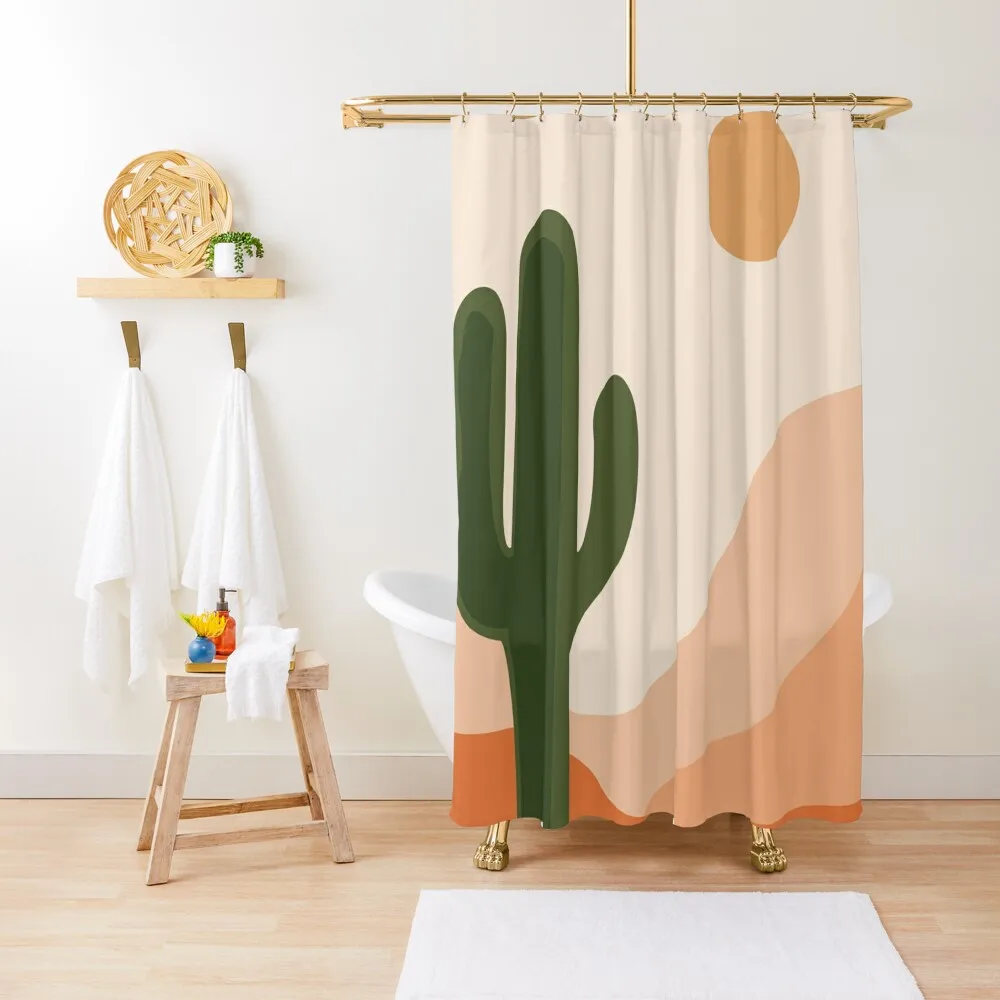 

Desert climate, cactus , sun and sandShower Curtain Shower Bath Modern Showers For Bathroom Elegant Bathroom Curtain