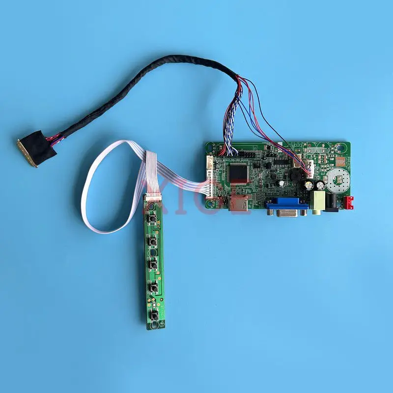 

ЖК-матричный драйвер для LP140WH2 LP140WHU, плата контроллера LVDS, 40-контактный комплект дисплея ноутбука 14 дюймов VGA 1366*768, совместимый с HDMI-динамик