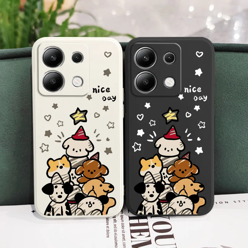 Adorable Tree Dog Liquid Silicone Phone Case