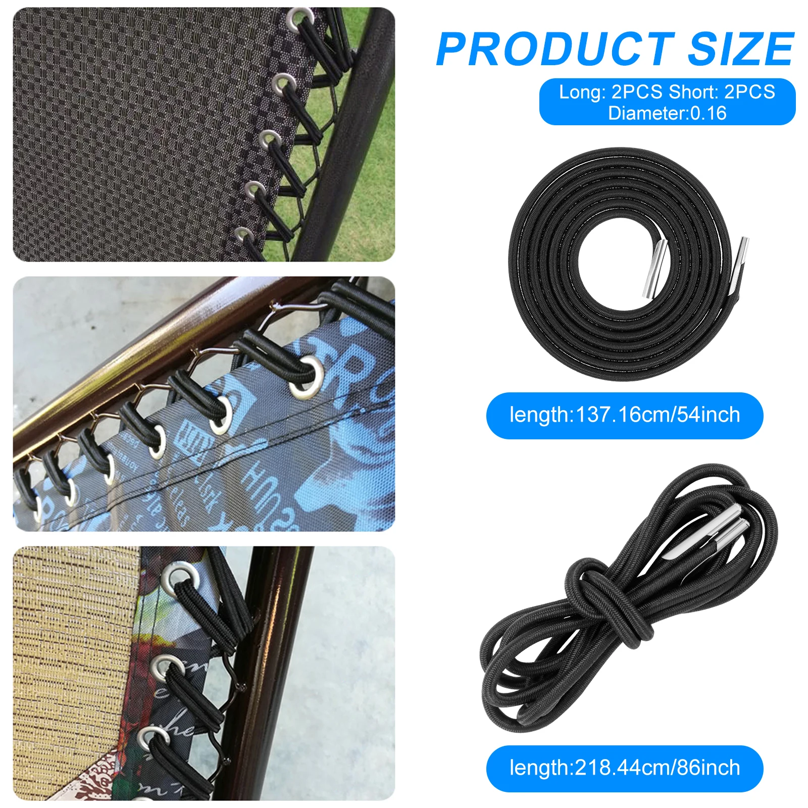 Nylon Rubber Elastic Recliner Chair Replacement Cords
