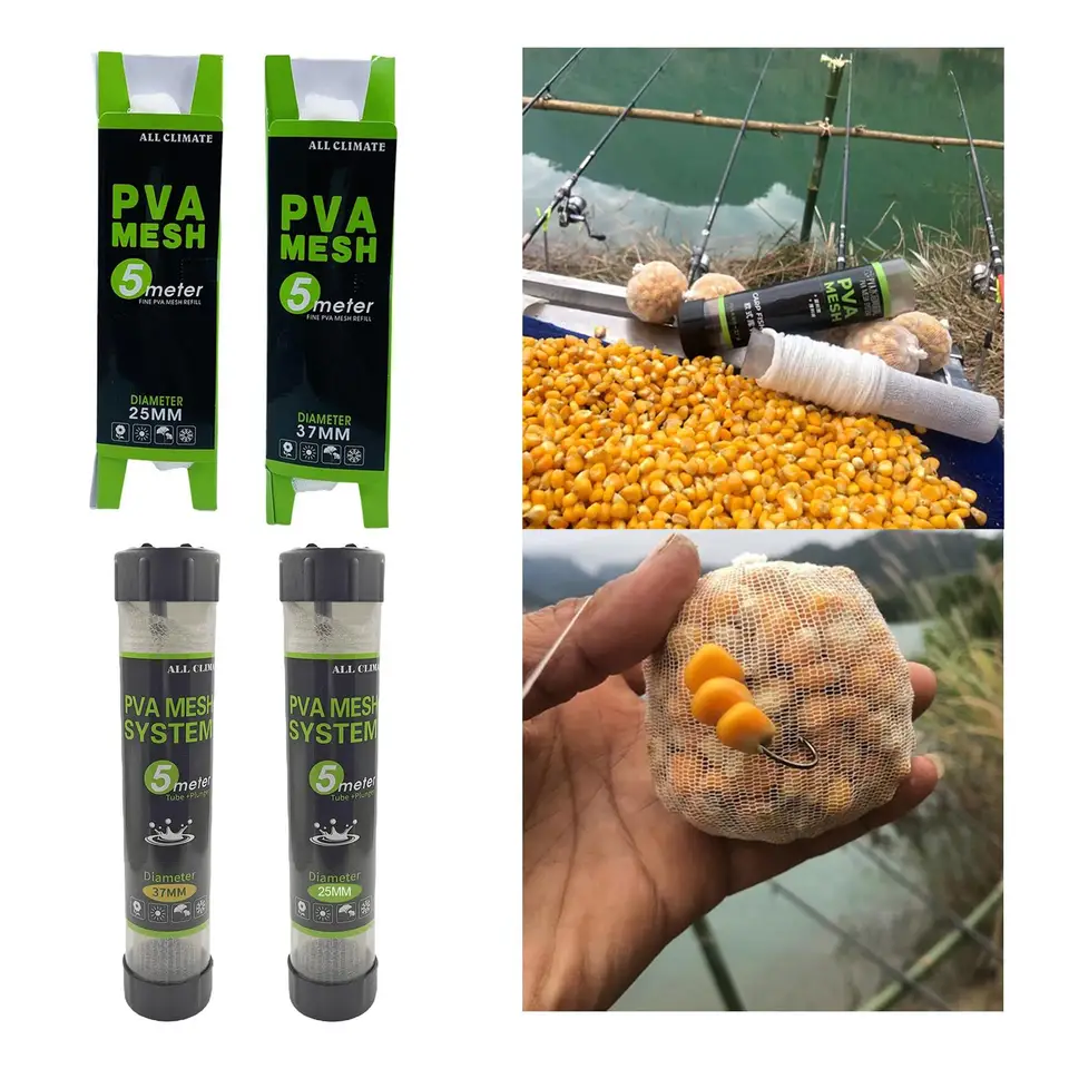 Malla Blanca PVA Malla PVA Para Pesca De Carpa 20m - Disolución Rápida, Ideal Para Cebos, Anchos 25mm O 37mm Malla PVA Pesca