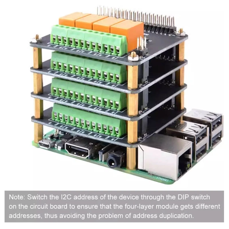 4ä�� ������ Hat ��� ���� ���� Rpi4B/Rpi3B+/Rpi3B/Rpi2B/RpiA+/RpiB+ C1FD�� I2C �������� 4���� Ȯ�� ����