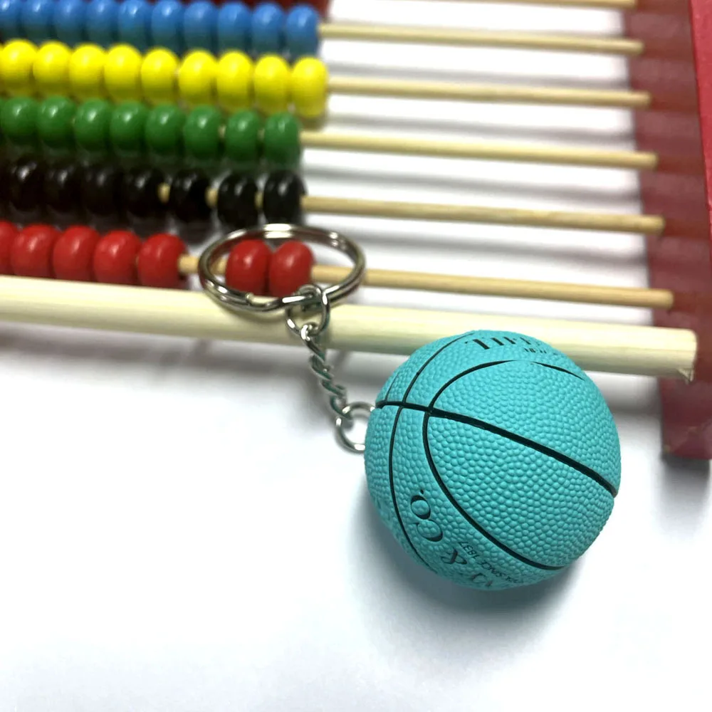 Basketball Model Keychain Pendant Decor Sports Souvenir wildlife model ornament