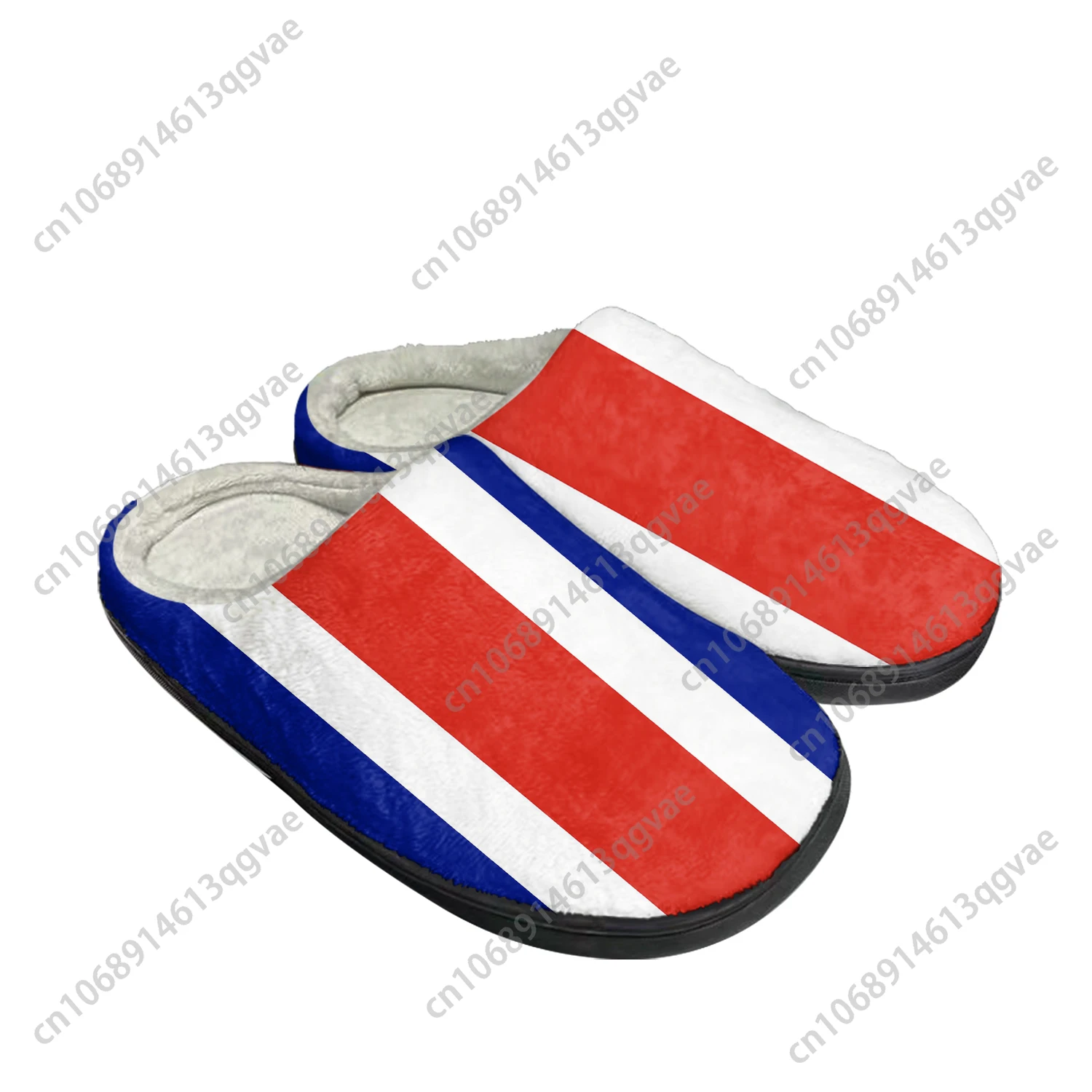 

Costa Rican Flag Home Cotton Custom Slippers Mens Womens Sandals Costa Rica Plush Bedroom Casual Keep Warm Shoes Thermal Slipper