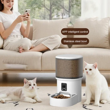 Smart WiFi Pet Feeder with Camera & Fountain - Image 4