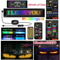 5V USB LED Matrix Pixel Panel Multilingual APP DIY Graffiti Scrolling Text Animation Display Car Remote Truck Devil's Eye Lights 1