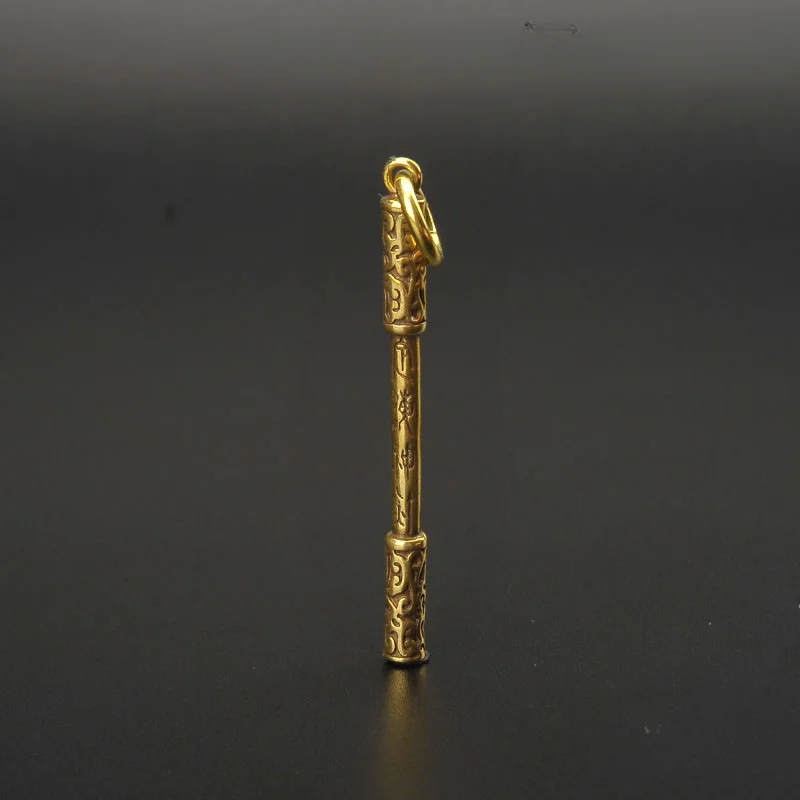 Vintage Brass Journey To The West Golden Stick Portachiavi Creativo In Ottone Portachiavi Per Auto Ciondolo Dinghai Pin Kawaii Decorazione
