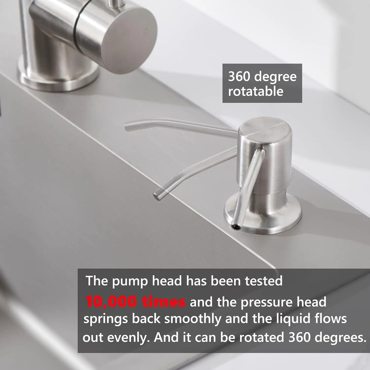 Description Picture 2 of itemSoap Dispenser for Kitchen Sink, Built in Kichen Sink Soap Dispenser, Extension Tube Kit Or Bottle