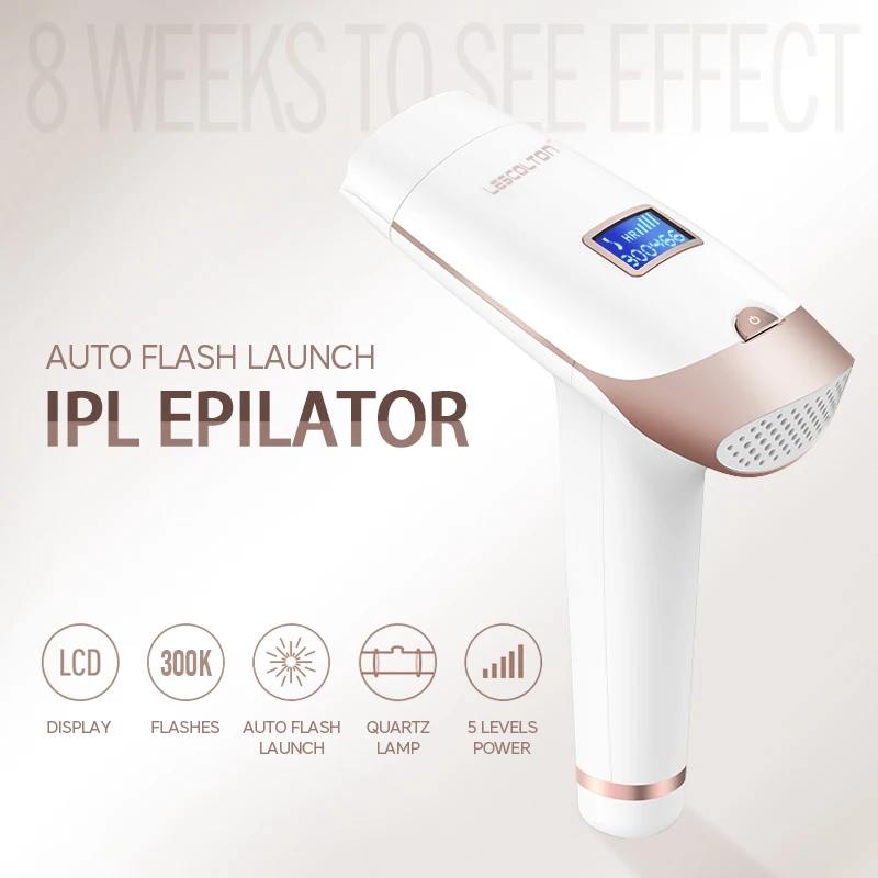 Lescolton IPL آلة لنزع الشعر بالليزر 1300000 البقو...