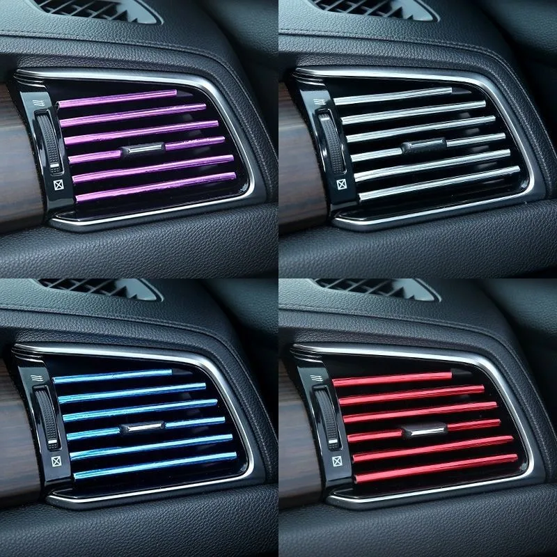 Car Air Conditioner Outlet Decorative Soft PVC Strip Accessories