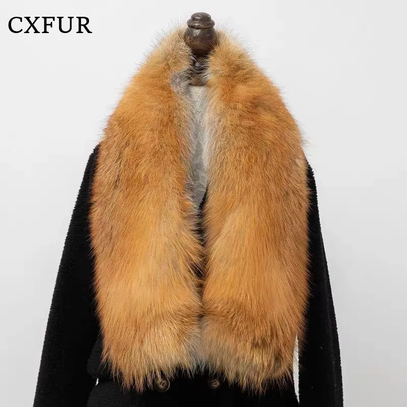 

Gorgeous Winter Outfits Real Fox Fur Scarf Collar for Garment CX-S-191