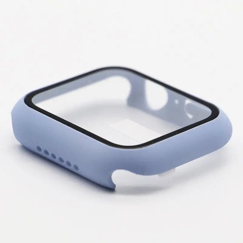Premium Tempered Glass Apple Watch Case with PC Bumper Protector
