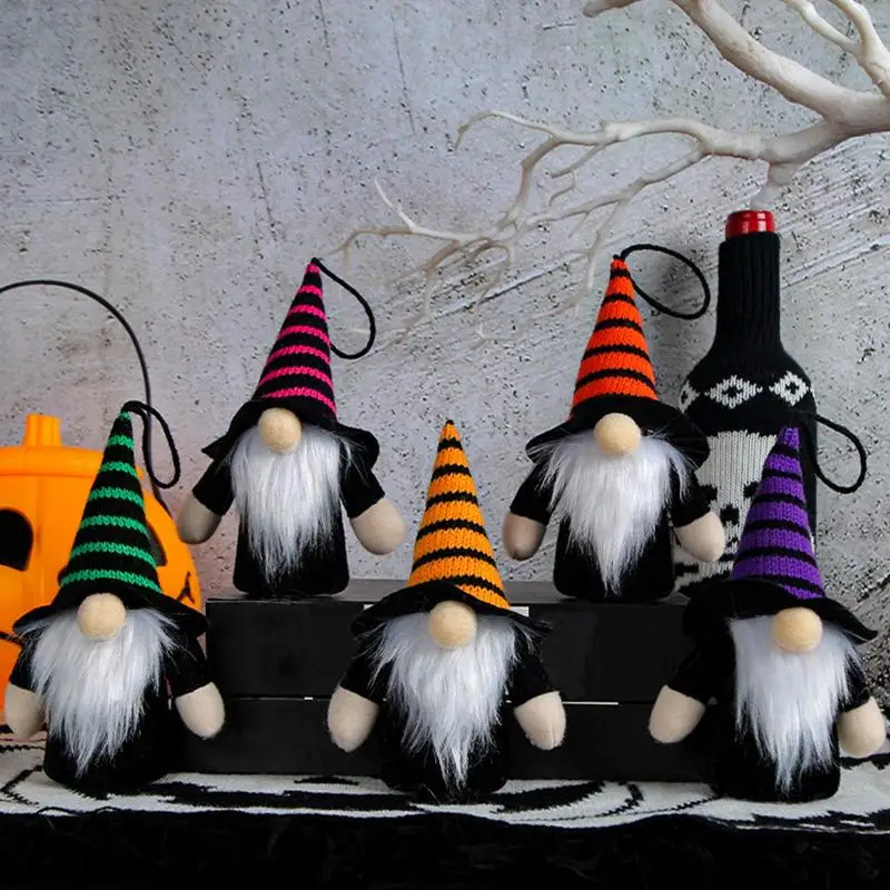 

Halloween Gnomes Decorations For Home Cristmas Ornament Classic Color Funny LED Faceless Dwarf Dolls For Desks Home Appliance