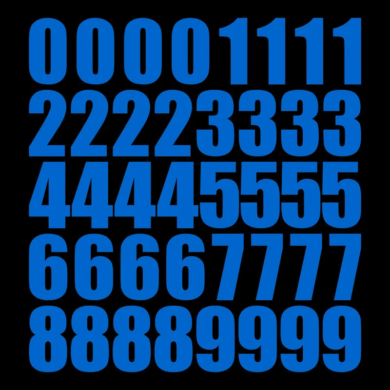 4cm Height Number Stickers Wall Switch Numbering Sticker Car Bike Door Drawer Laptop Phone Book Decoration Digits Glow Stickers - 6