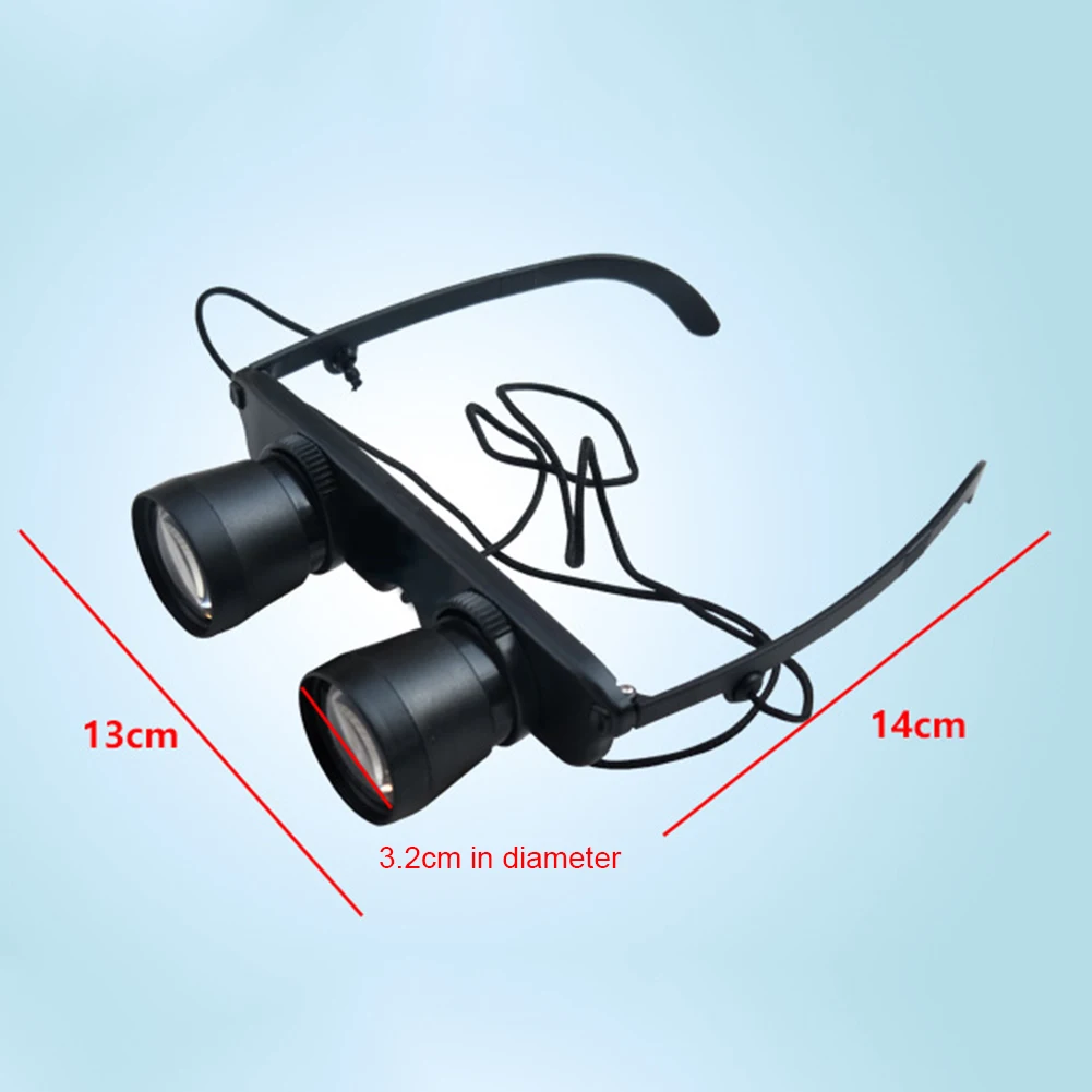 Fishing Telescope Adjustable Zoom Glasses Fishing Binoculars Optical Resin  Lens Outdoor Portable Magnifier for Concerts Viewing