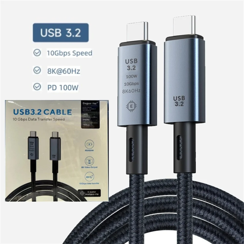 USB C auf USB C Kabel, 10Gbps USB 3.1 Datenkabel mit 240W PD 3.1 140W 100W