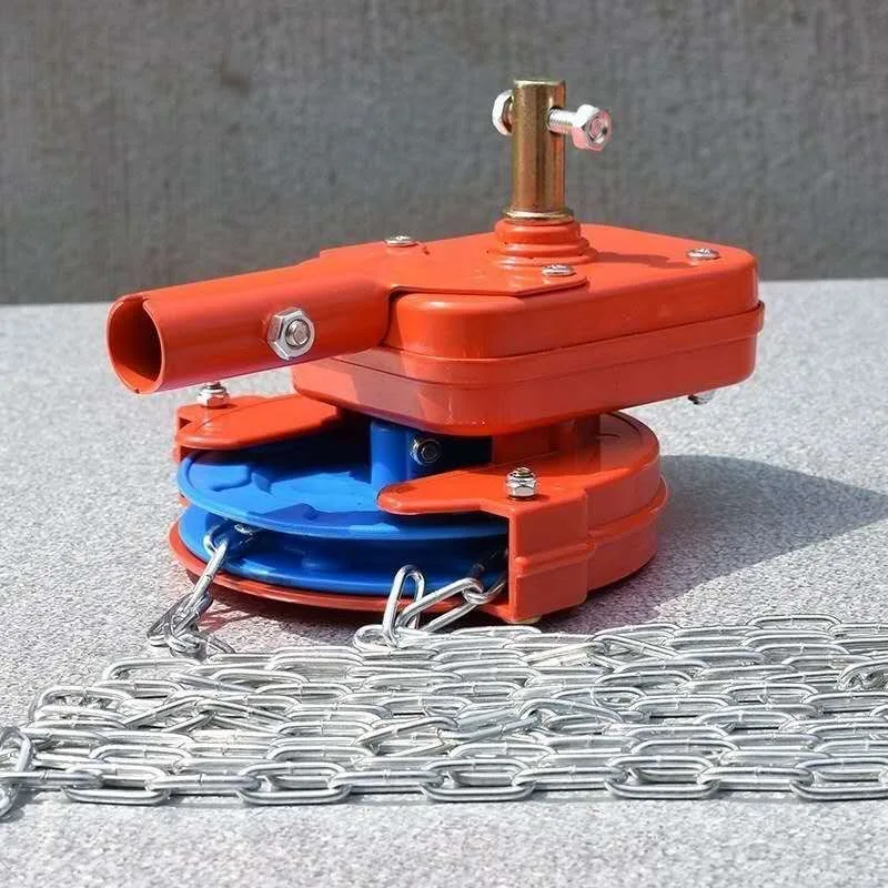 Hand-Crank Film Rolling Machine Greenhouse Rolling Machine Vegetable Breeding Greenhouse Accessories With 4M Chain