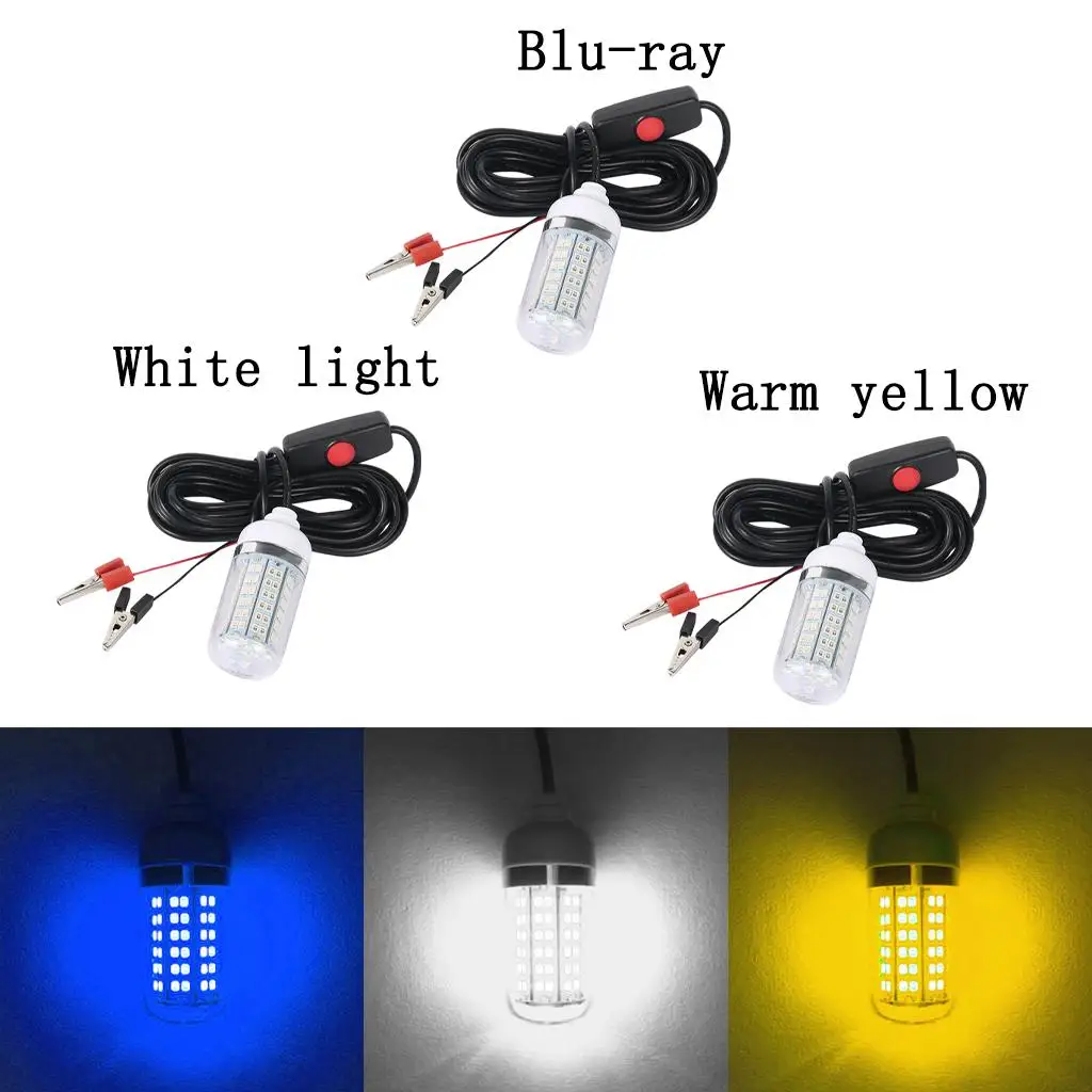 12v Led Green Underwater Fishing Boat Light Fishing Underwater Fish