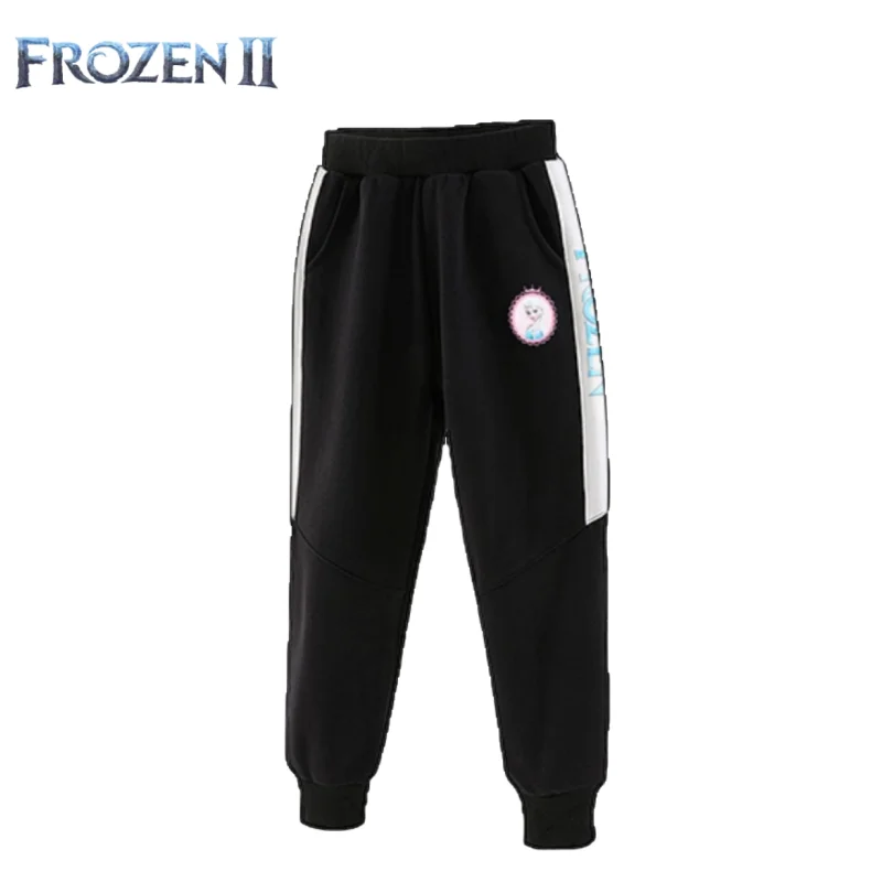 

Frozen Princess Elsa Cute Cartoon Fashion Children's Velvet Winter New Style Comfortable and Warm Sports Pants for Outer Wear